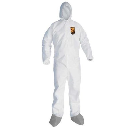 KIMBERLY-CLARK Kimberly-Clark 48975 A45 Liquid & Particle Protection Coverall Apparel; White - 2XL 48975